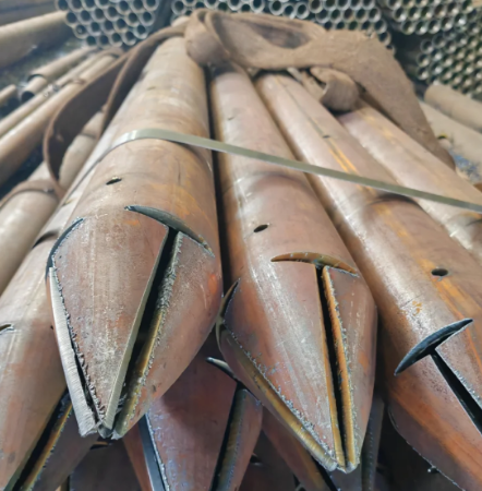 万宁出尖打孔加工无缝注浆钢花管注浆管厂家